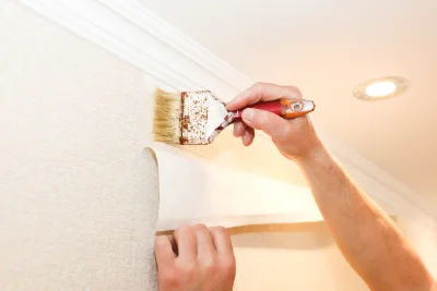 Pose de papier peint à Paradou — revêtements muraux et toiles de verre